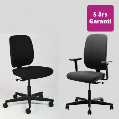 Billede af Kontorstol Savo Eos har været på markedet i over 15 år, hvilket fortæller noget om kvaliteten. Den ergonomiske stol fås med eller uden armlæn, og med lav eller høj ryg. En fuldpolstret kontorstol med mange indstillings muligheder.