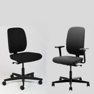 Billede af Kontorstol Savo Eos, Ergonomisk stol med eller uden armlæn, og lav eller høj ryg. Fuldpolstret kontorstol med mange indstillings muligheder.