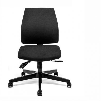 Billede af God billig GEOS kontorstol, som kan justeres, så den passer lige til dig. En rigtig god ergonomisk stol til en overkommelig pris.