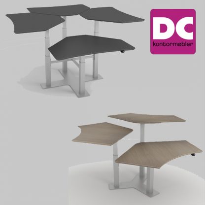 Billede af hæve sænkebord 1 søjle med mulighed for 3- eller 4-søjle stel