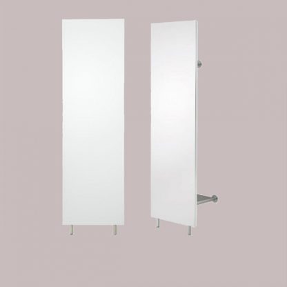 Billede af Chat board garderobe i stål, med front i magnetisk, skrivbart glas eller med spejl. Garderoben fås i 2 størrelser.
