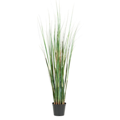 Billede af Lille græs, en kunstig plante, der giver god fylde i en plantekasse, eller en stor plantekrukke. Lille græs er faktisk 95 cm høj